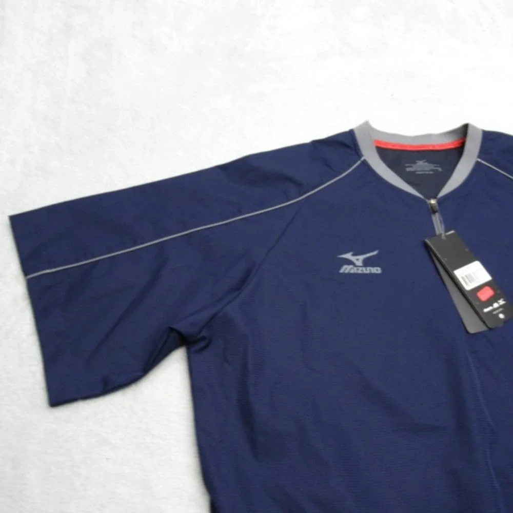 Mizuno Performance Batting Jacket Mens Small Blue Water Wind Protection NWD‎